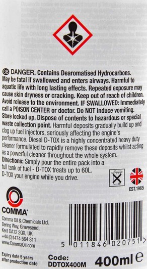 Comma Diesel D-TOX присадка