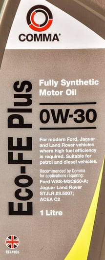 Моторна олива Comma Eco-FE Plus 0W-30 1 л на Suzuki SX4