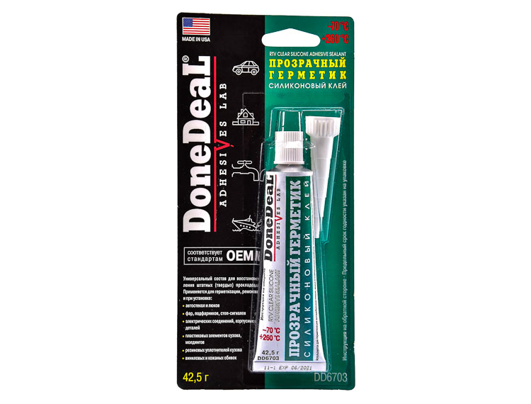

Герметик DoneDeal Adhesive Sealant прозрачный DD6705