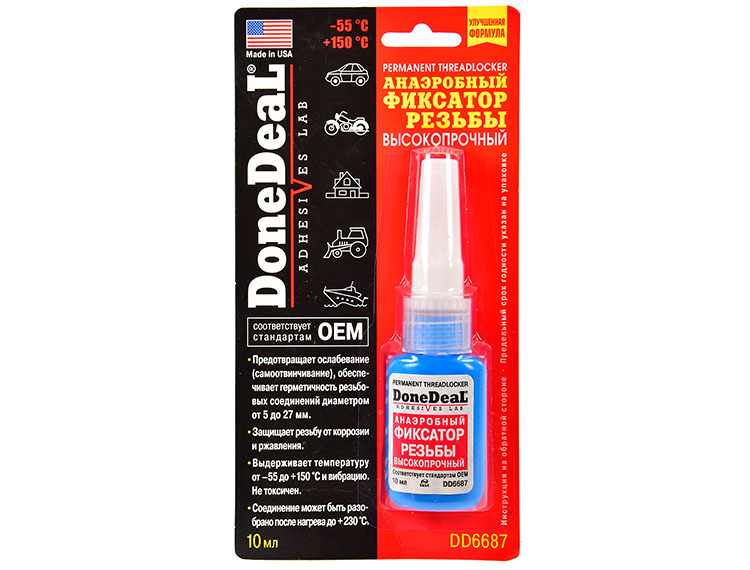 

Фиксатор резьбы DoneDeal Permanent Threadlocker DD6687