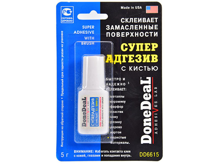 

Клей DoneDeal Суперадгезив с кистью DD6615