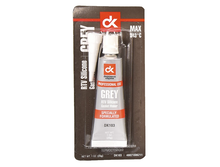 

Формирователь прокладок Дорожная Карта Copper RTV Silicone Gasket Maker серый DK106