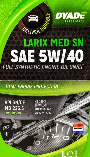 Моторна олива DYADE Larix MED SN 5W-40 1 л на Jaguar X-type
