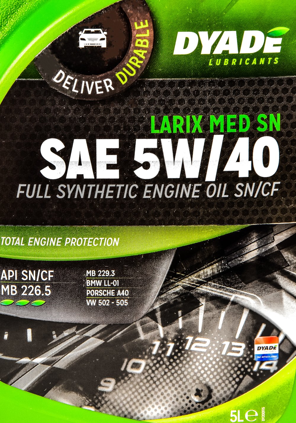 Моторна олива DYADE Larix MED SN 5W-40 5 л на SsangYong Rodius