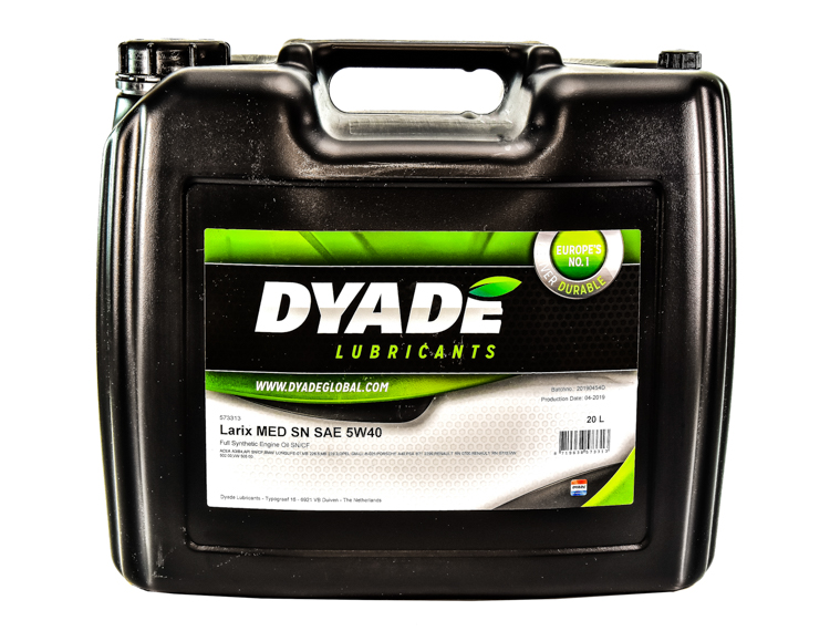 Моторное масло DYADE Larix MED SN 5W-40 20 л на Opel Vivaro