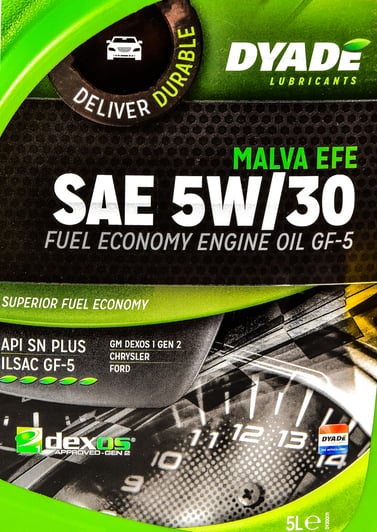 Моторное масло DYADE Malva EFE 5W-30 5 л на Dodge Journey