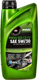 Моторное масло DYADE Pyrus DEX C2-C3 5W-30 синтетическое