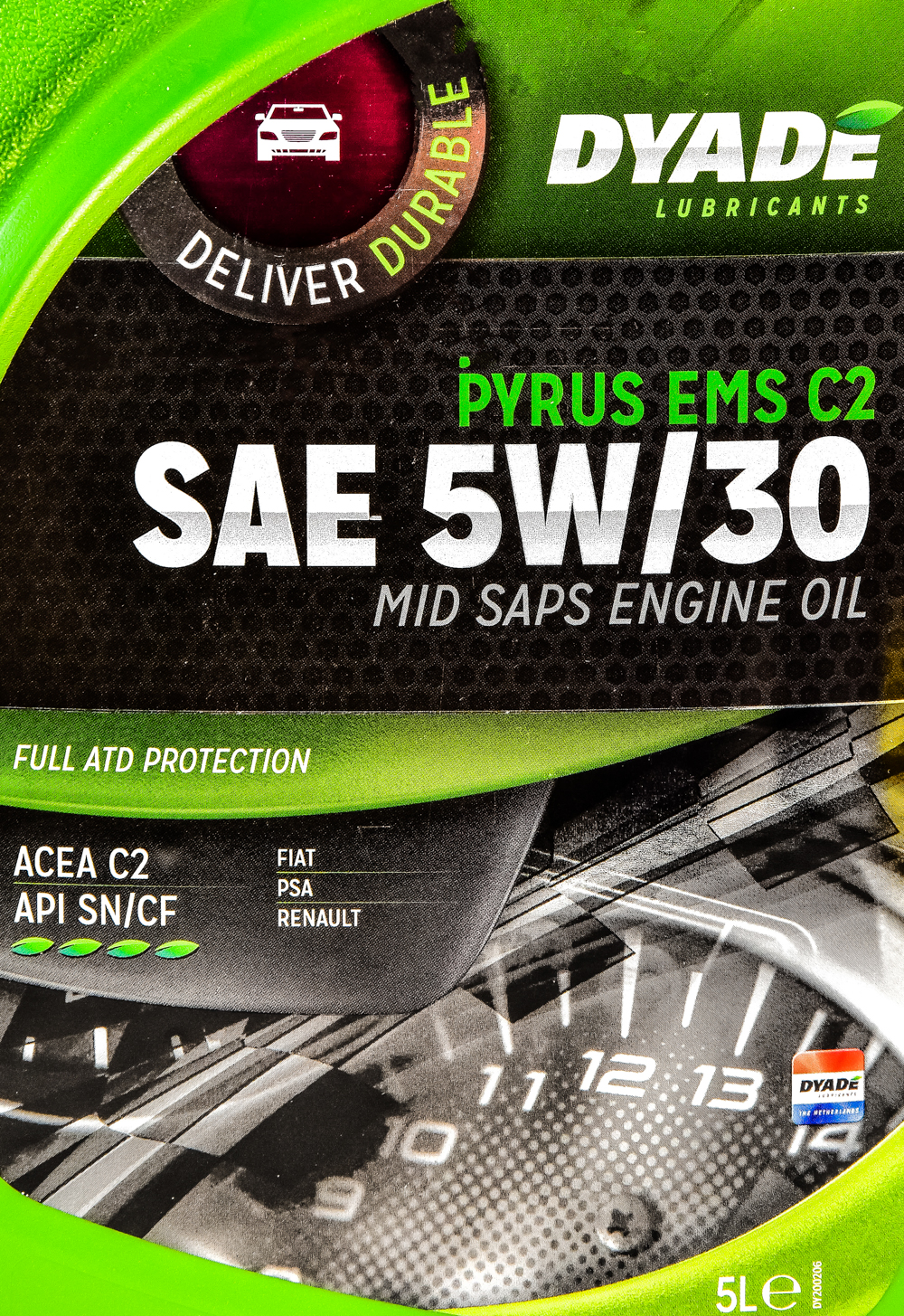 Моторна олива DYADE Pyrus EMS C2 5W-30 5 л на Chevrolet Camaro