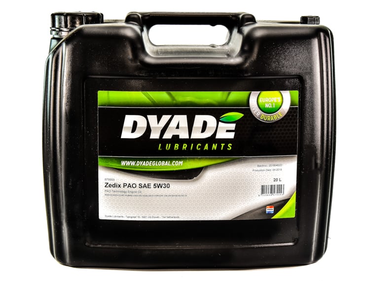 Моторное масло DYADE Zedix PAO 5W-30 20 л на Opel Vivaro
