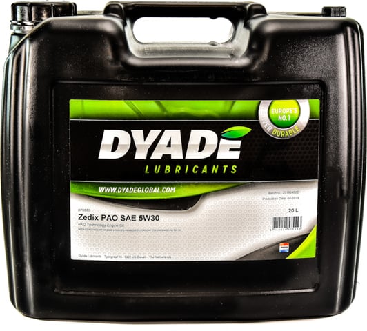 Моторное масло DYADE Zedix PAO 5W-30 20 л на Daewoo Lanos