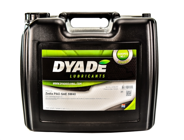 Моторное масло DYADE Zedix PAO 5W-40 20 л на Ford Mustang