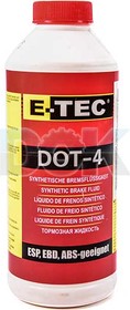 Тормозная жидкость E-tec DOT 4 ABS ESP