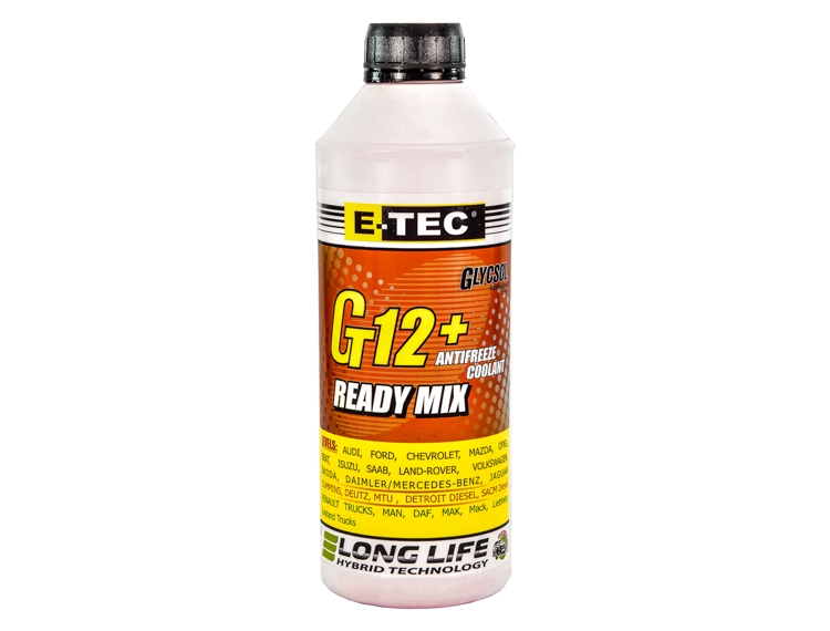 

Готовый антифриз E-tec Glycsol Long Life G12+ красный -38 °C 40G12GLYCSOLXLCETEC1