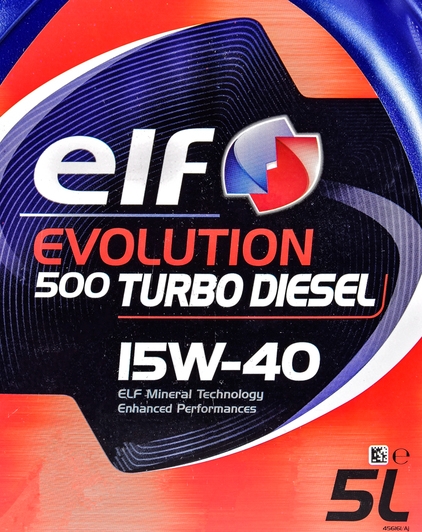 Моторна олива Elf Evolution 500 Turbo Diesel 15W-40 5 л на SsangYong Korando