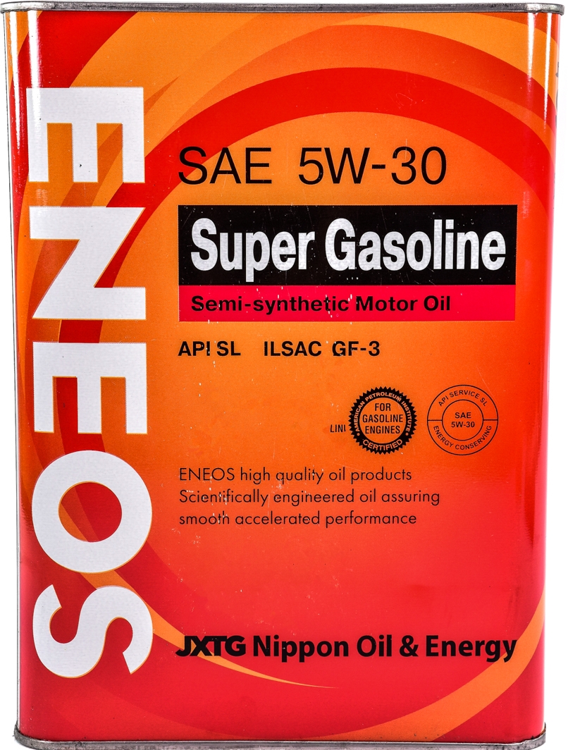 

Моторное масло Eneos Super Gasoline SL 5W-30 полусинтетическое ENSS530SL-4