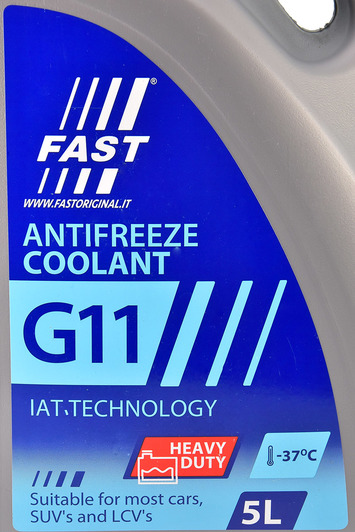 Fast G11 синий -37 °C, 5 л (FT98107) готовый антифриз 5 л