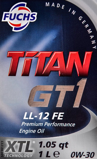 Моторное масло Fuchs Titan Gt1 LL-12 FE 0W-30 1 л на Porsche Carrera GT