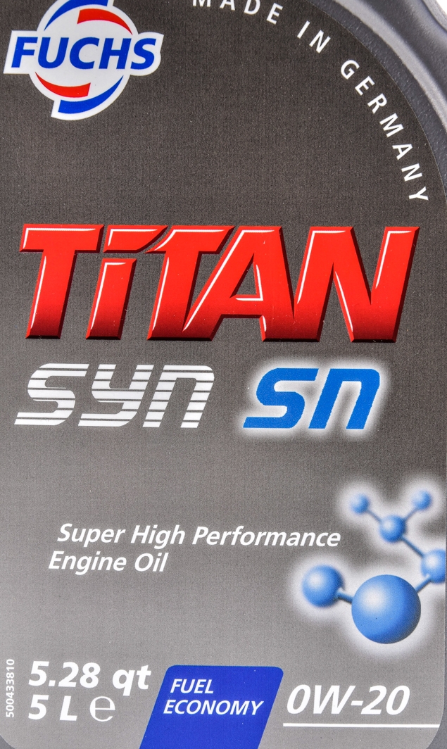 Моторна олива Fuchs Titan Syn SN 0W-20 5 л на Ford Cougar