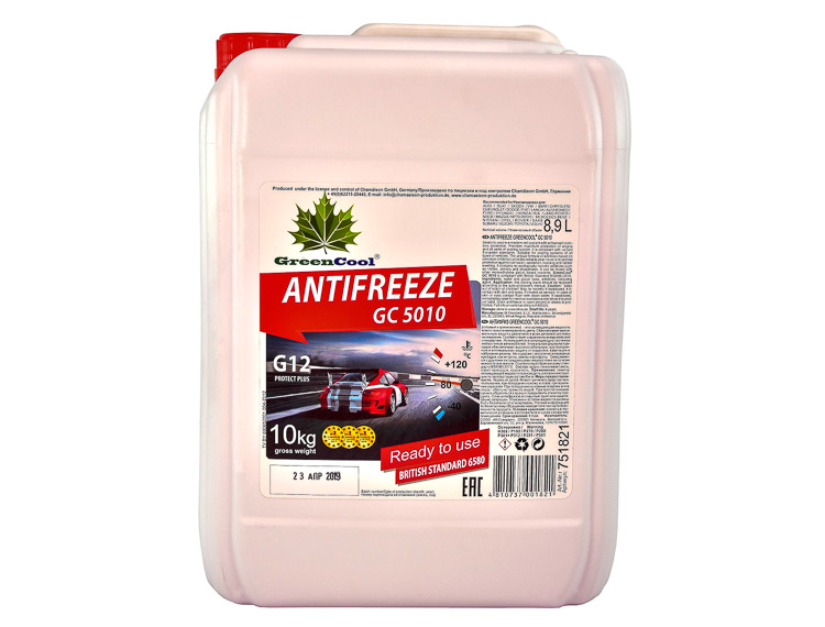 

Антифриз Green cool GC 5010 G12 красный gc501010