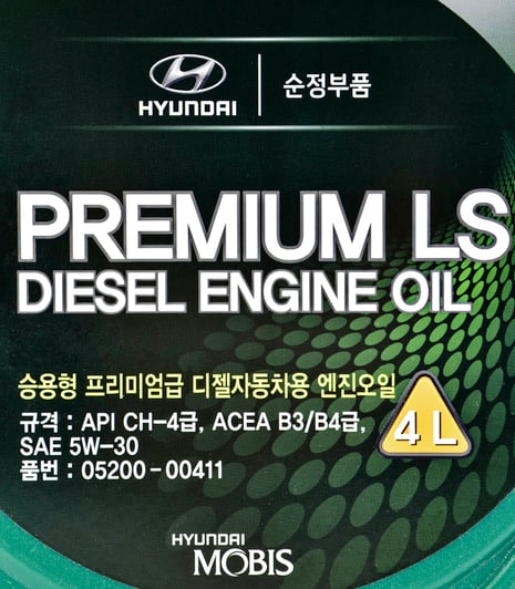 Моторна олива Hyundai Premium LS Diesel 5W-30 4 л на Mitsubishi Galant