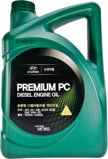 Моторное масло Hyundai Premium PC Diesel 10W-30 6 л на Citroen DS4