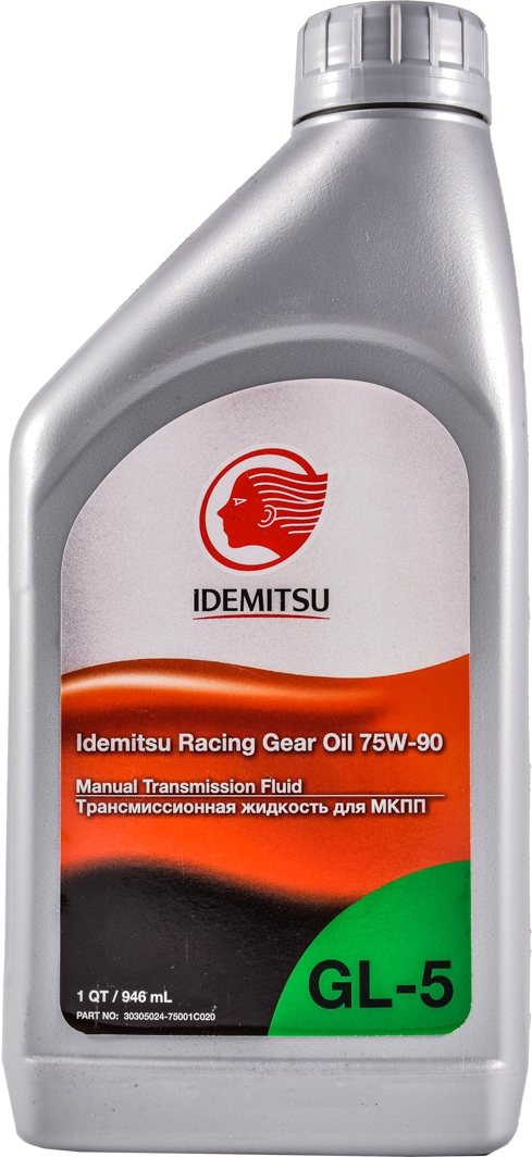 

Трансмиссионное масло Idemitsu Racing GL-5 75W-90 синтетическое 3030502475000c020