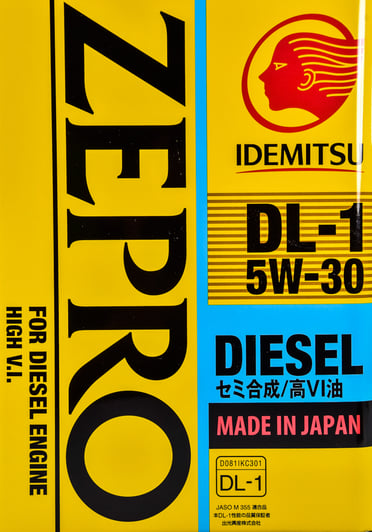 Моторное масло Idemitsu Zepro Diesel DL-1 5W-30 4 л на Hyundai Equus