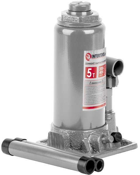 

Домкрат Intertool вертикальный (бутылочный) гидравлический 5 т GT0053