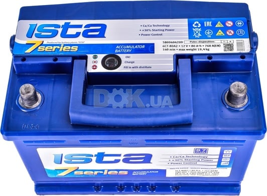 Акумулятор Ista 6 CT-80-R 7 Series 5802204