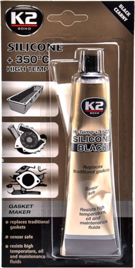 K2 Silicone High-Temp чорний формувач прокладок, 85 мл (b210)