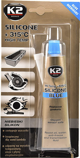 K2 Silicone High-Temp синий формирователь прокладок