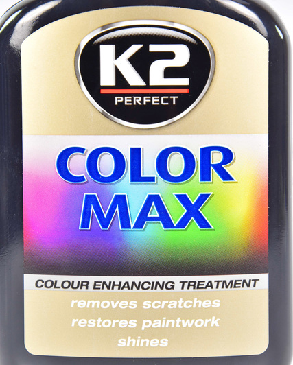 Кольоровий поліроль для кузова K2 Color Max (Black) чорний 200 мл