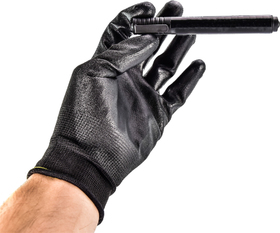 Перчатки рабочие Kimberly G40 нейлоновые с полиуретановым покрытием черные