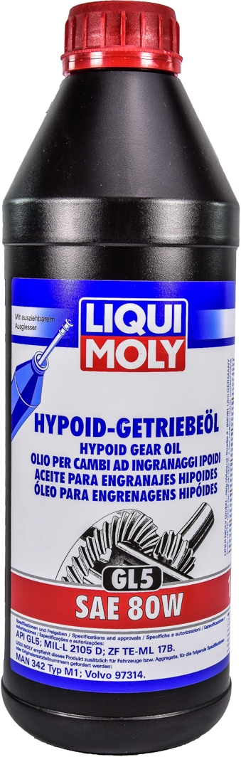 

Трансмиссионное масло Liqui Moly GL-5 80W минеральное 1025