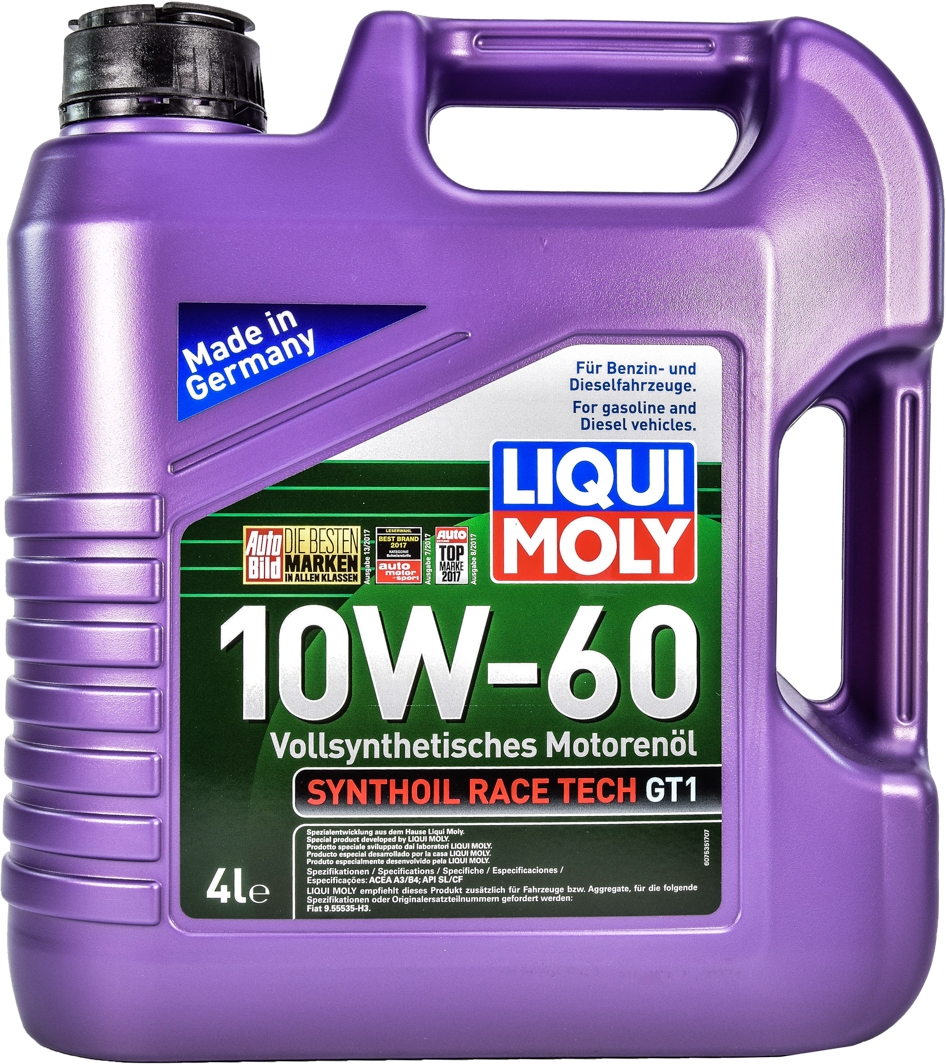 

Моторное масло Liqui Moly Synthoil Race Tech GT1 10W-60 синтетическое 7535