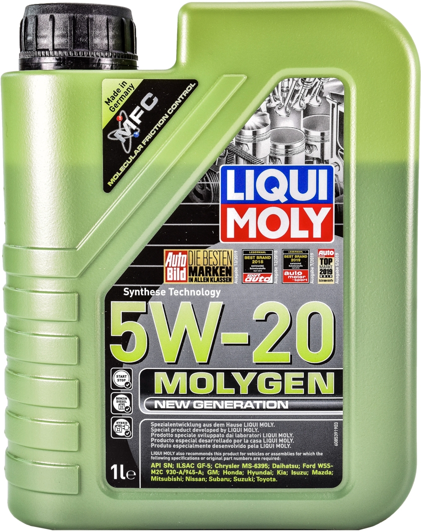 

Моторное масло Liqui Moly Molygen New Generation 5W-20 синтетическое 8539