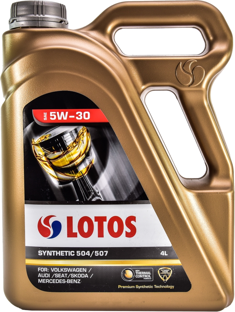 

Моторное масло LOTOS 504/507 5W-30 синтетическое LOTOS5045075W304L