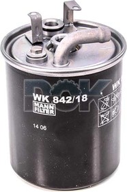 Топливный фильтр Mann WK 842/18
