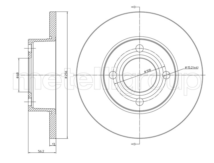 

Metelli 230233 Тормозной диск