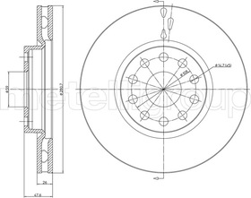 Тормозной диск Metelli 23-0409C