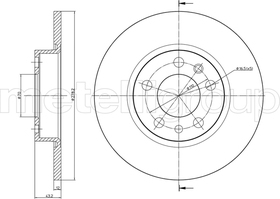 Тормозной диск Metelli 23-0862C