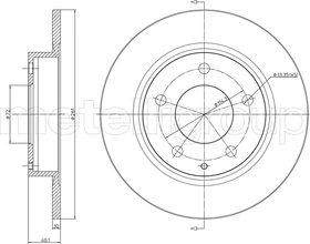 Тормозной диск Metelli 23-0786