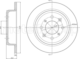 Тормозной диск Metelli 23-0267