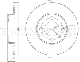 Тормозной диск Metelli 23-0371