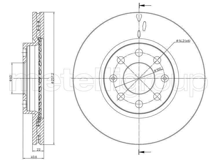 

Metelli 230835 Тормозной диск