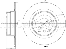 Тормозной диск Metelli 23-0814C
