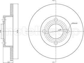 Тормозной диск Metelli 23-0062