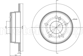 Тормозной диск Metelli 23-0104