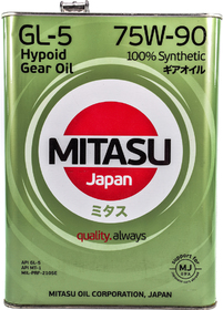 Трансмісійна олива Mitasu Hypoid Gear Oil GL-5 MT-1 75W-90 синтетична