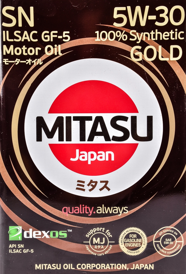 Моторна олива Mitasu Gold SN 5W-30 4 л на Rover 45